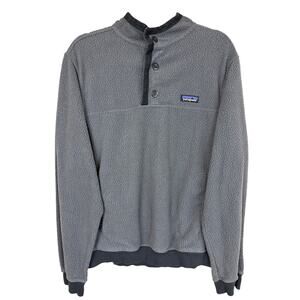 Patagonia Gray Fleece Synchilla Snap T Pullover Jacket Medium El Salvador